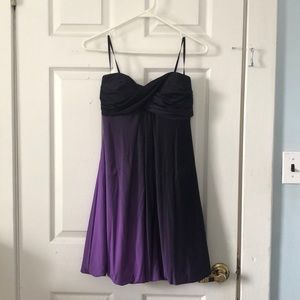Strapless prom dress